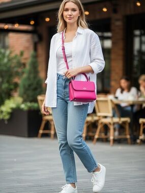 KATE SPADE Cedar Street Mini Nora Hot Pink Crossbody Satchel